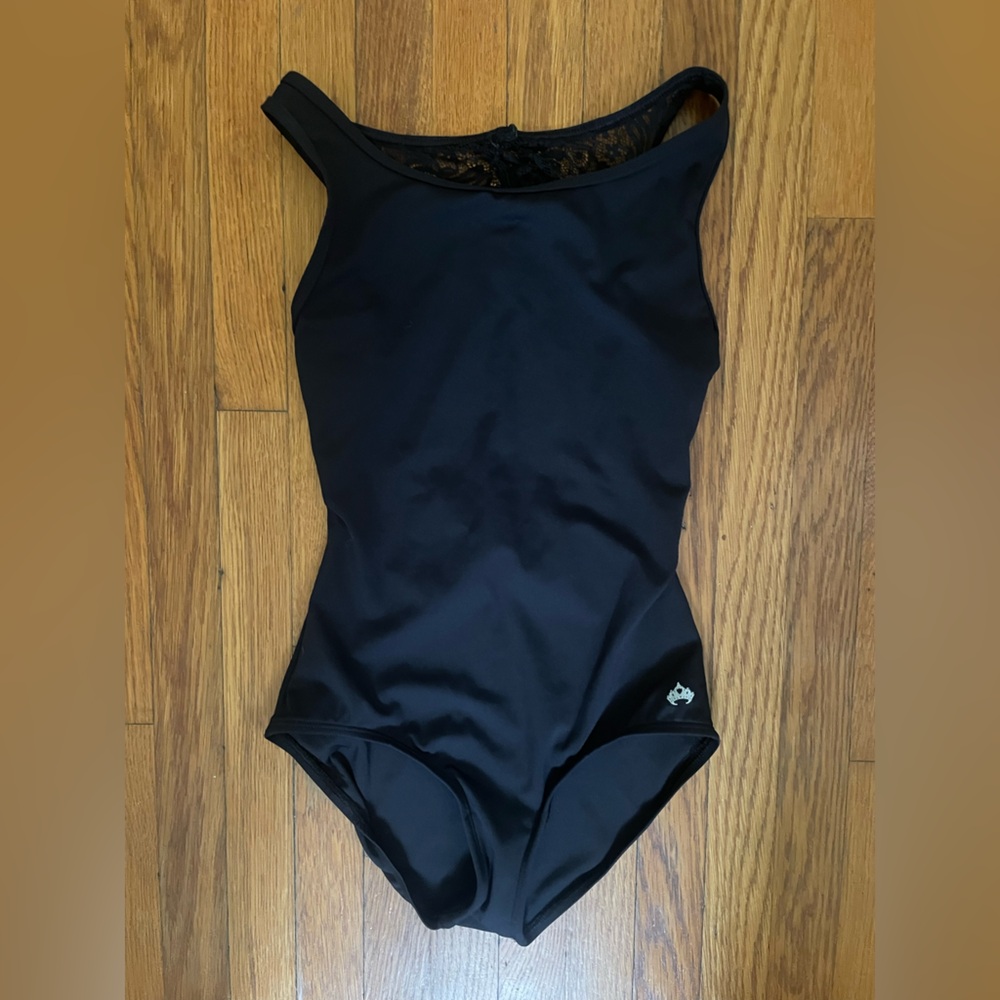Black Lace Back Leotard